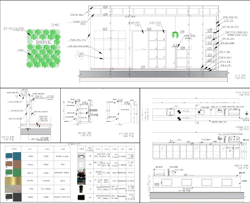 Material palette board